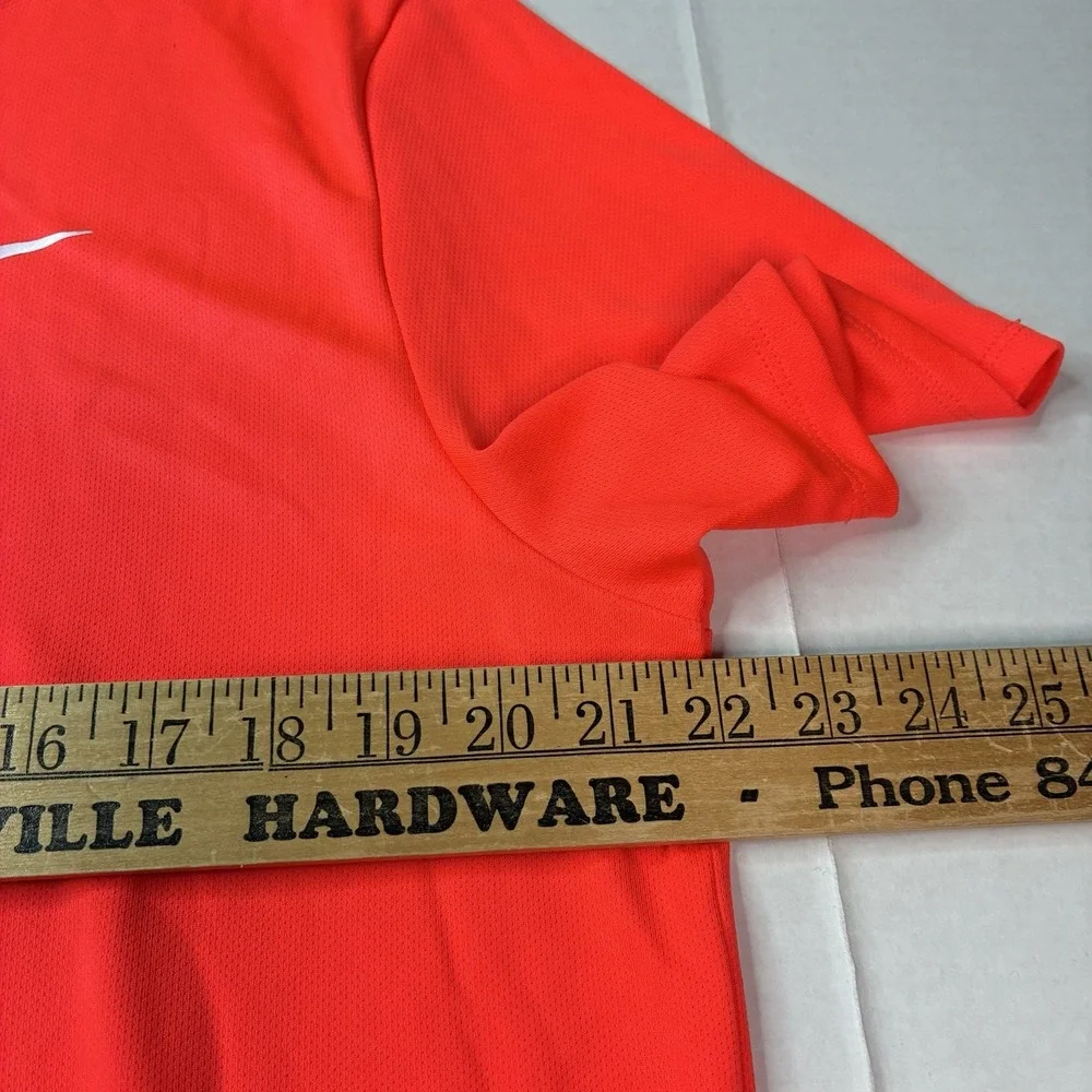 Nike Men's Dri-Fit Miller UPF 40+ Athletic Shirt Size L Crimson Orange NEW